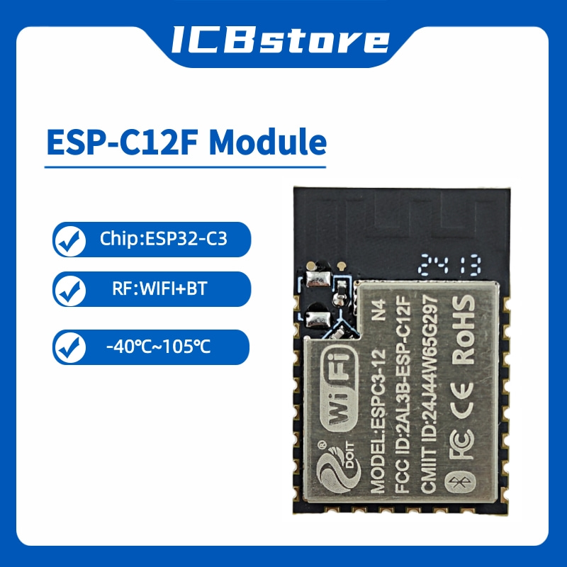 ESP32-C3 시리즈 모듈 ESP-C12F 직렬 포트 - Esp32 Wifi Bluetooth Module 리뷰 및 가격