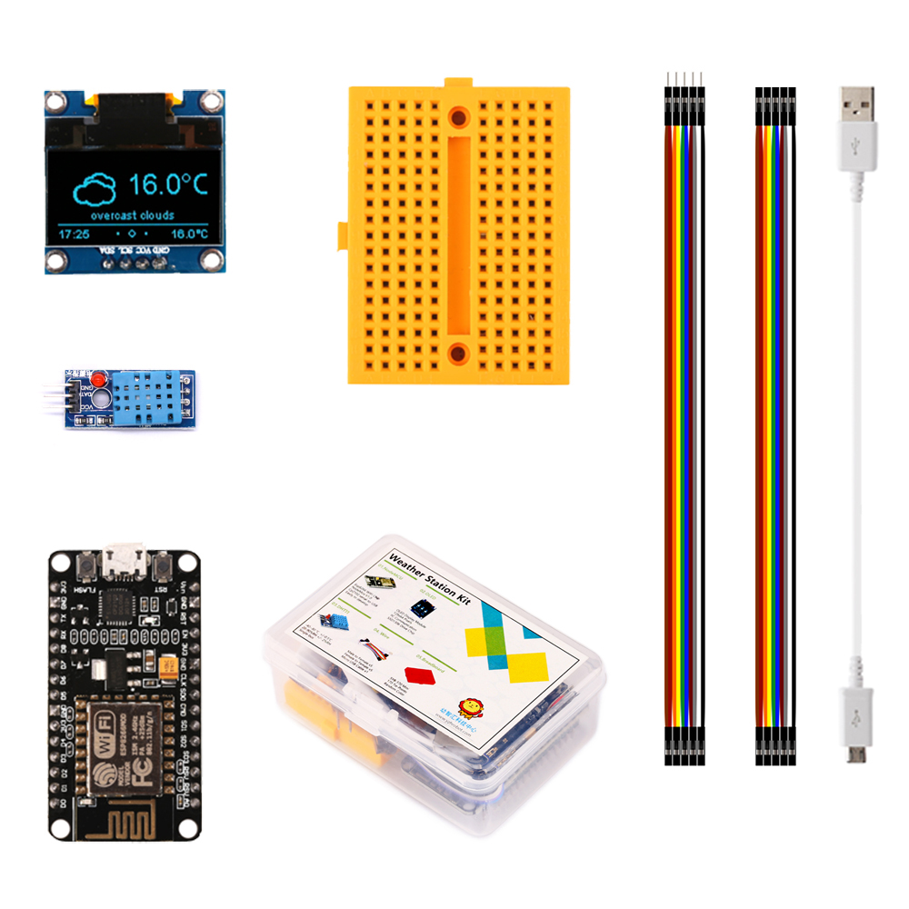 ESP8266 기상 관측소 DIY 키트, 온도 습도 O - Esp8266 Nodemcu 리뷰 및 가격